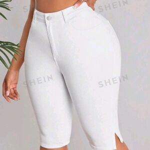 Shein White Capris